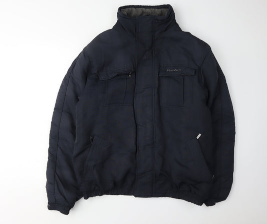 Mens UK Size XL HEAD Blue Puffer Jacket