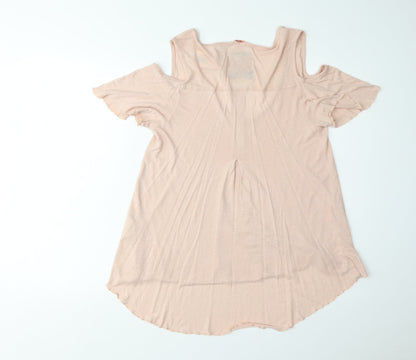 Womens UK Size XS Superdry Pink Tunic T-Shirt