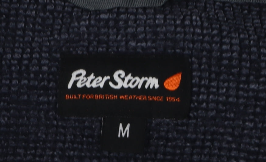 Mens UK Size M Peter Storm Blue 1/2 Zip Sweatshirt