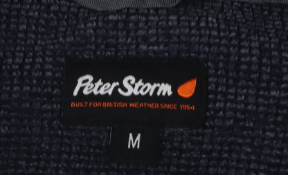 Mens UK Size M Peter Storm Blue 1/2 Zip Sweatshirt