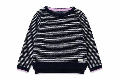 Joules Girls Blue Pullover Geometric Jumper 6 Years