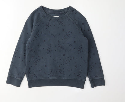 Fat Face Girls Blue Pullover Sweatshirt 6-7 Years
