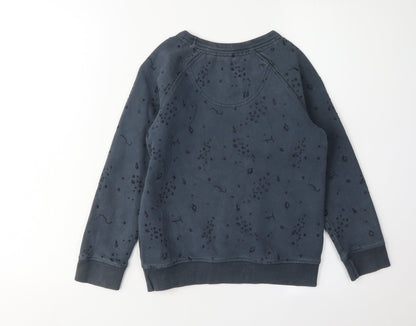 Fat Face Girls Blue Pullover Sweatshirt 6-7 Years