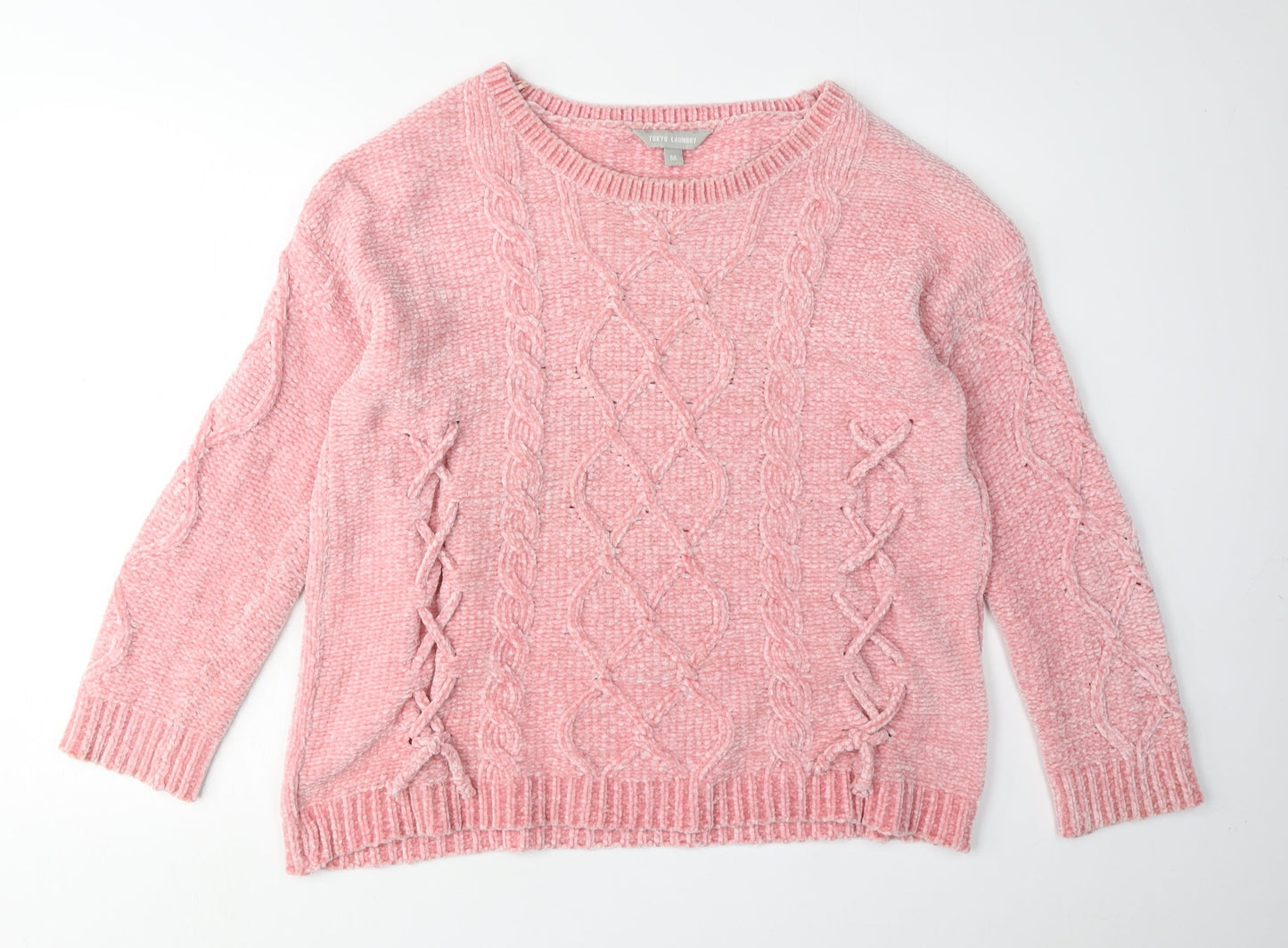 Womens UK Size M Tokyo Laundry Pink Pullover Jumper