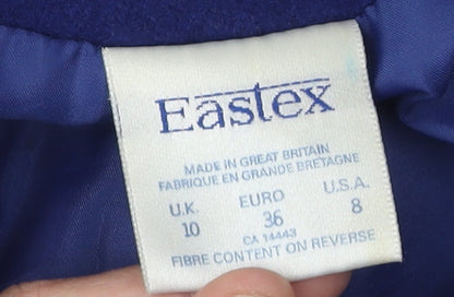 Womens UK Size 10 Eastex Blue Overcoat