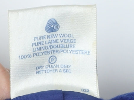 Womens UK Size 10 Eastex Blue Overcoat