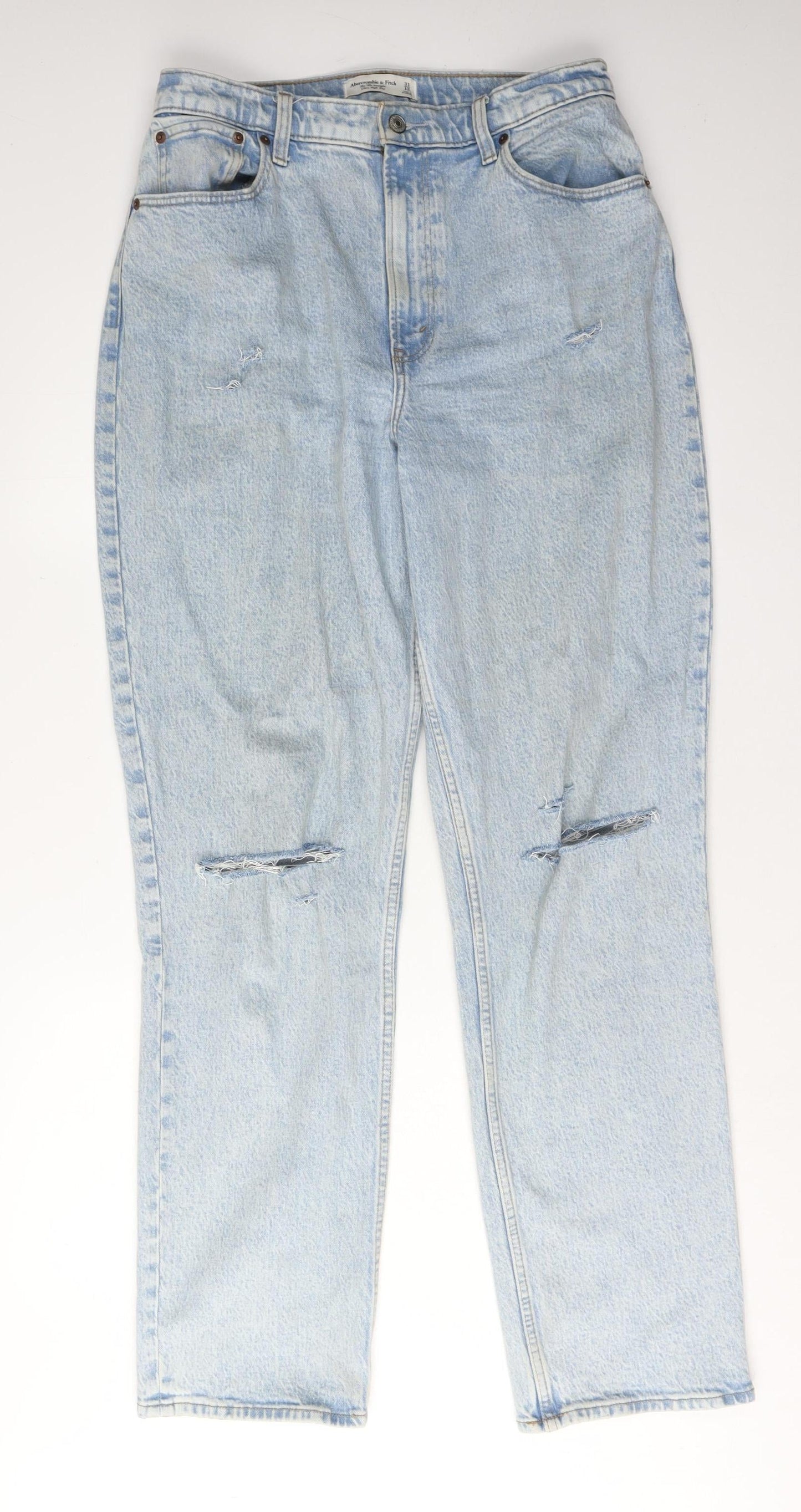 Abercrombie & Fitch Blue Women's 90s Straight Jeans Size 12