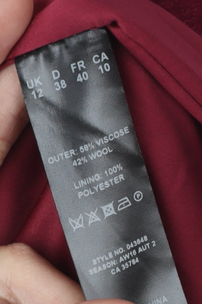 Eastex Women's Red Blazer Size 12 Classic Fit