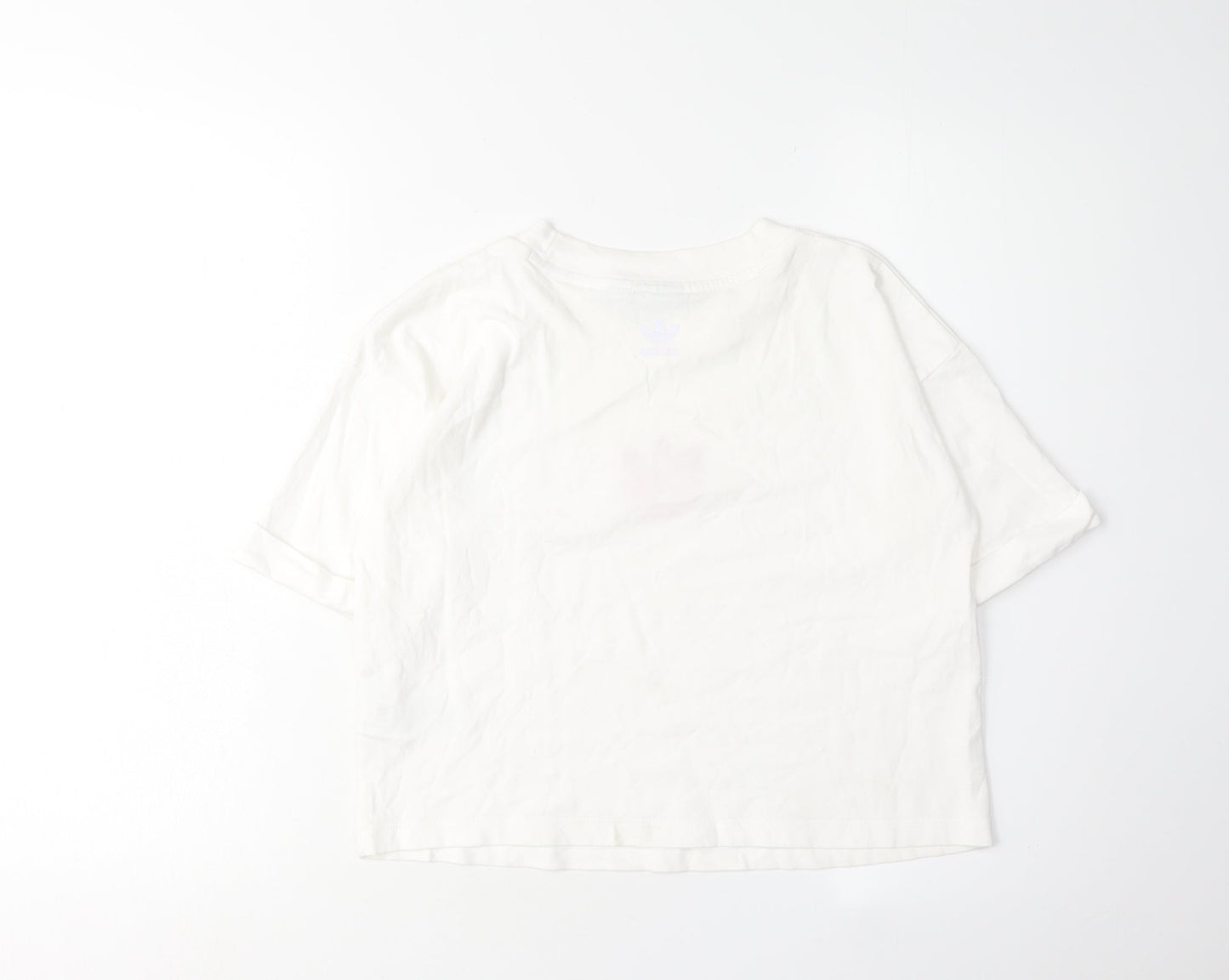 Womens UK Size 14 adidas White Basic T-Shirt