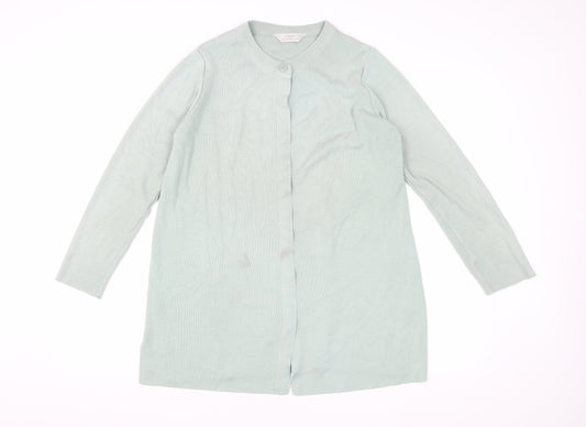 Womens UK Size 12 Marks and Spencer Green Cardigan Jumper