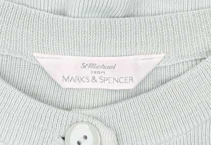 Womens UK Size 12 Marks and Spencer Green Cardigan Jumper