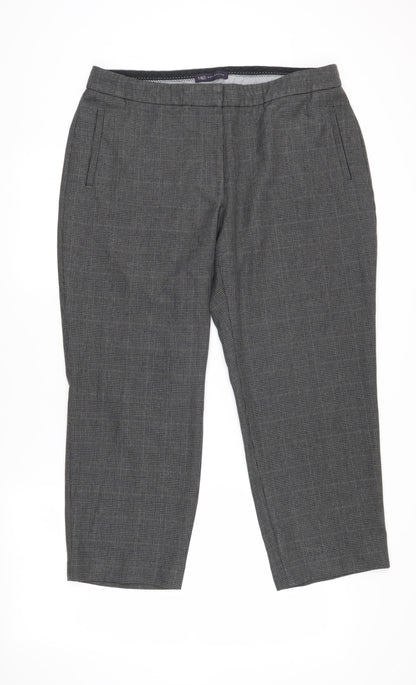 Womens UK Size 14 Marks and Spencer Regular Fit Business Casual Grey Trousers
