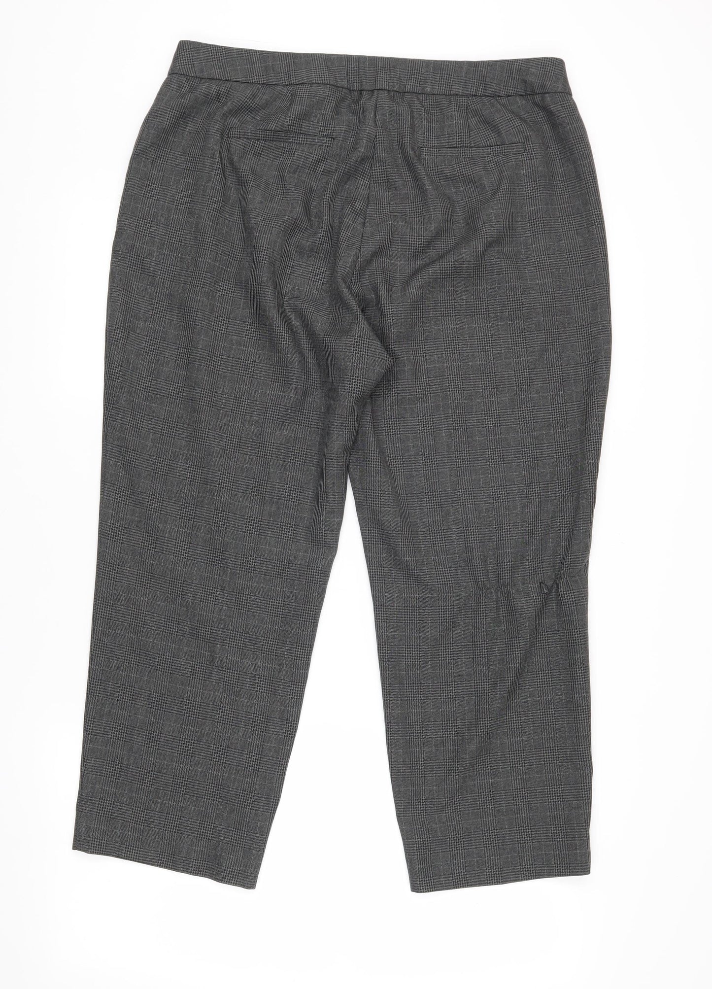 Womens UK Size 14 Marks and Spencer Regular Fit Business Casual Grey Trousers