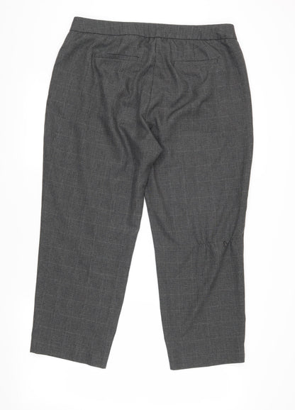 Womens UK Size 14 Marks and Spencer Regular Fit Business Casual Grey Trousers