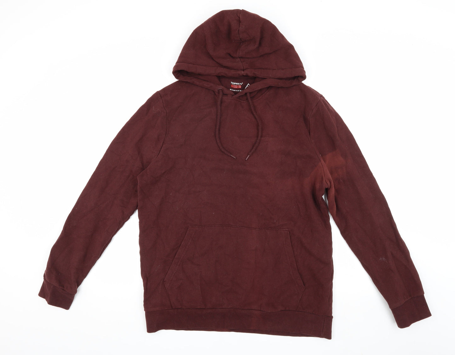 Topman Men's Brown Pullover Hoodie M