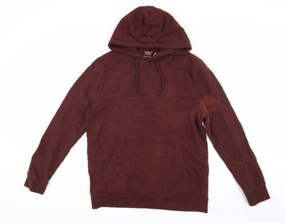 Topman Men's Brown Pullover Hoodie M