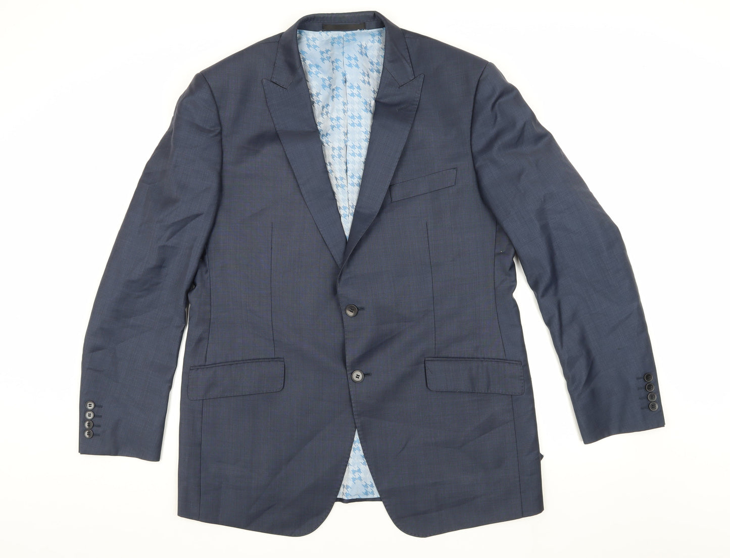 Mens UK Size 42 Marks and Spencer Regular Blue Suit Jacket