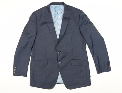 Mens UK Size 42 Marks and Spencer Regular Blue Suit Jacket
