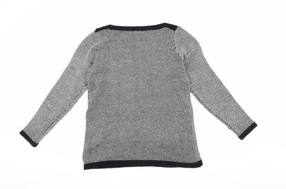 Womens UK Size 12 M&Co Multicoloured Pullover Jumper