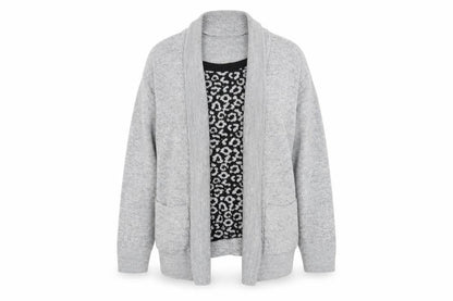 Womens UK Size XL Emma Morgan Grey Cardigan Jumper