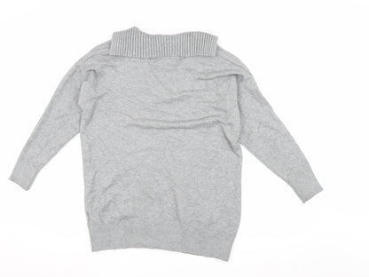Womens UK Size 6 Threadbare Grey Pullover Jumper