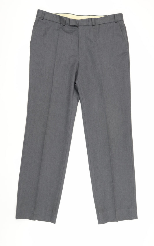 Sovrano Men's Grey Dress Pants 38 Formal Trousers