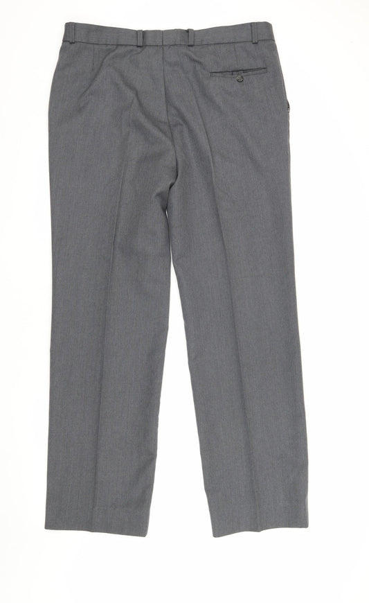 Sovrano Men's Grey Dress Pants 38 Formal Trousers