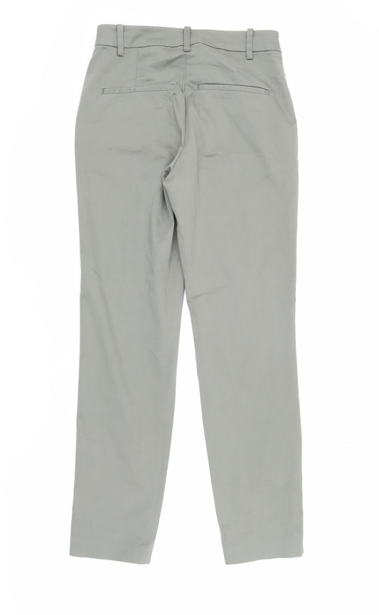 Womens UK Size 8 H&M Regular Fit Chino Green Trousers