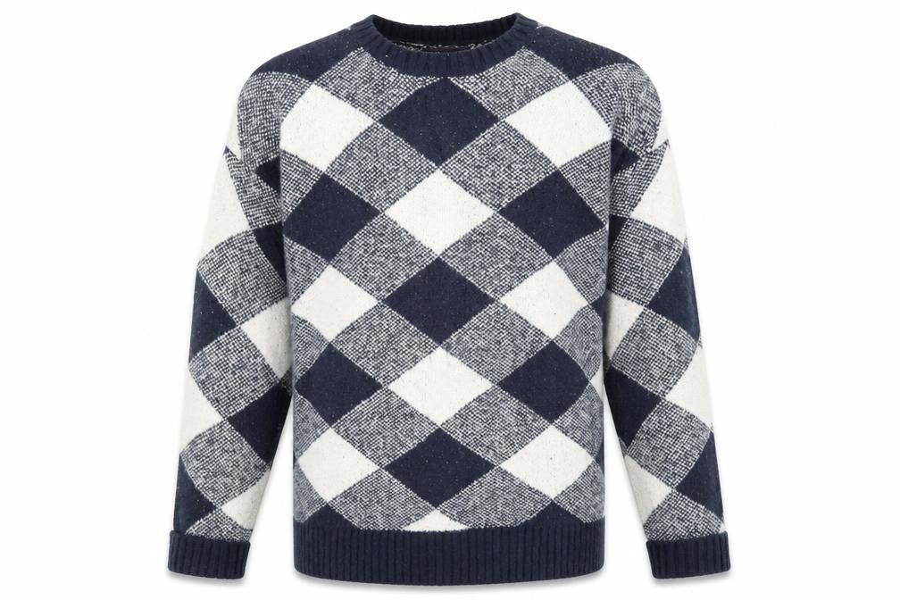 Mens UK Size L Marks and Spencer Blue Pullover Jumper