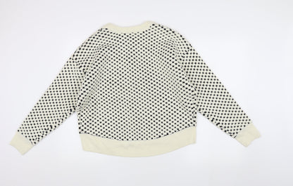 Womens UK Size S H&M White Pullover Jumper