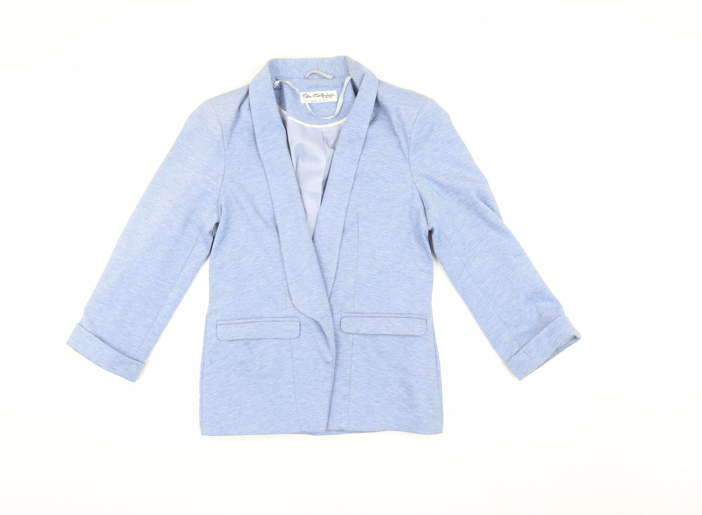 Miss Selfridge Blue Shawl Blazer UK 10 Women's Casual Jacket