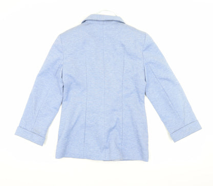 Miss Selfridge Blue Shawl Blazer UK 10 Women's Casual Jacket