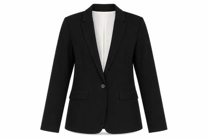 Pull & Bear Women's Black Blazer Size 10 - Business Casual