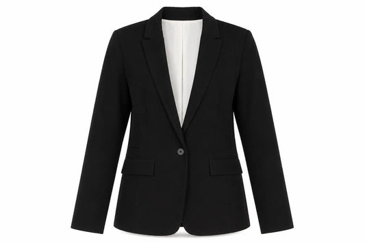 Pull & Bear Women's Black Blazer Size 10 - Business Casual