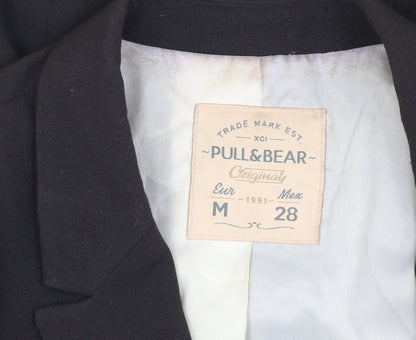 Pull & Bear Women's Black Blazer Size 10 - Business Casual