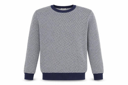 Coofandy Men's Blue Geometric Pullover Jumper L