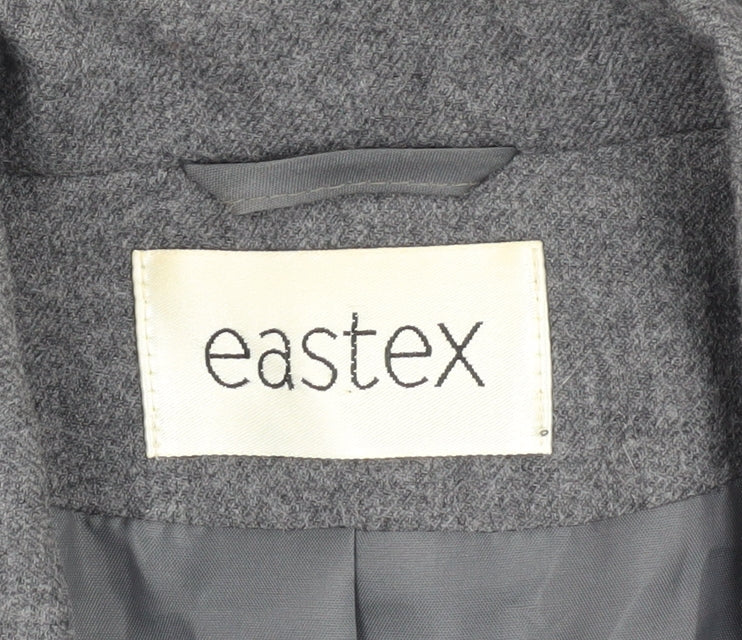Eastex Women's Grey Wool Blend Blazer Size 16