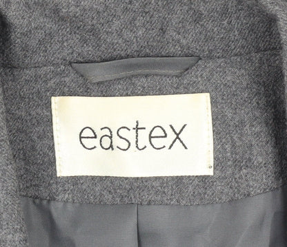 Eastex Women's Grey Wool Blend Blazer Size 16