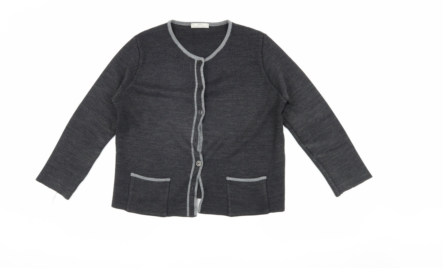 Womens UK Size 28 Marks and Spencer Grey Cardigan Jumper