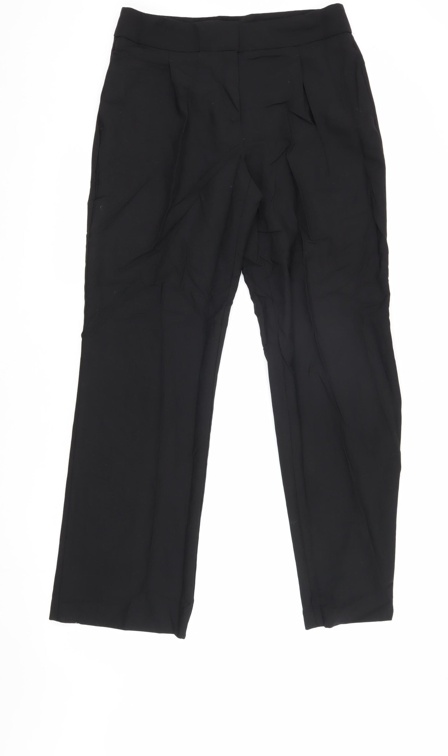 Womens UK Size 12 Marks and Spencer Regular Fit Business Casual Black Trousers