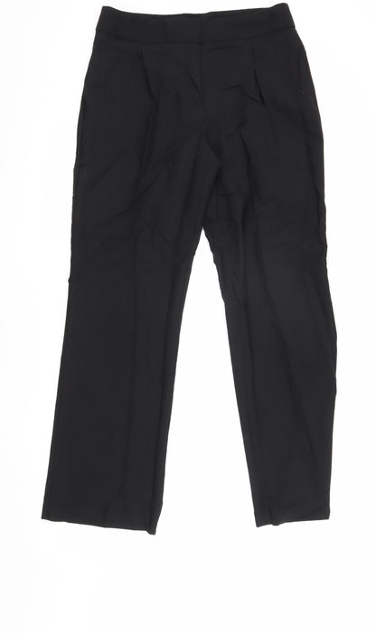 Womens UK Size 12 Marks and Spencer Regular Fit Business Casual Black Trousers