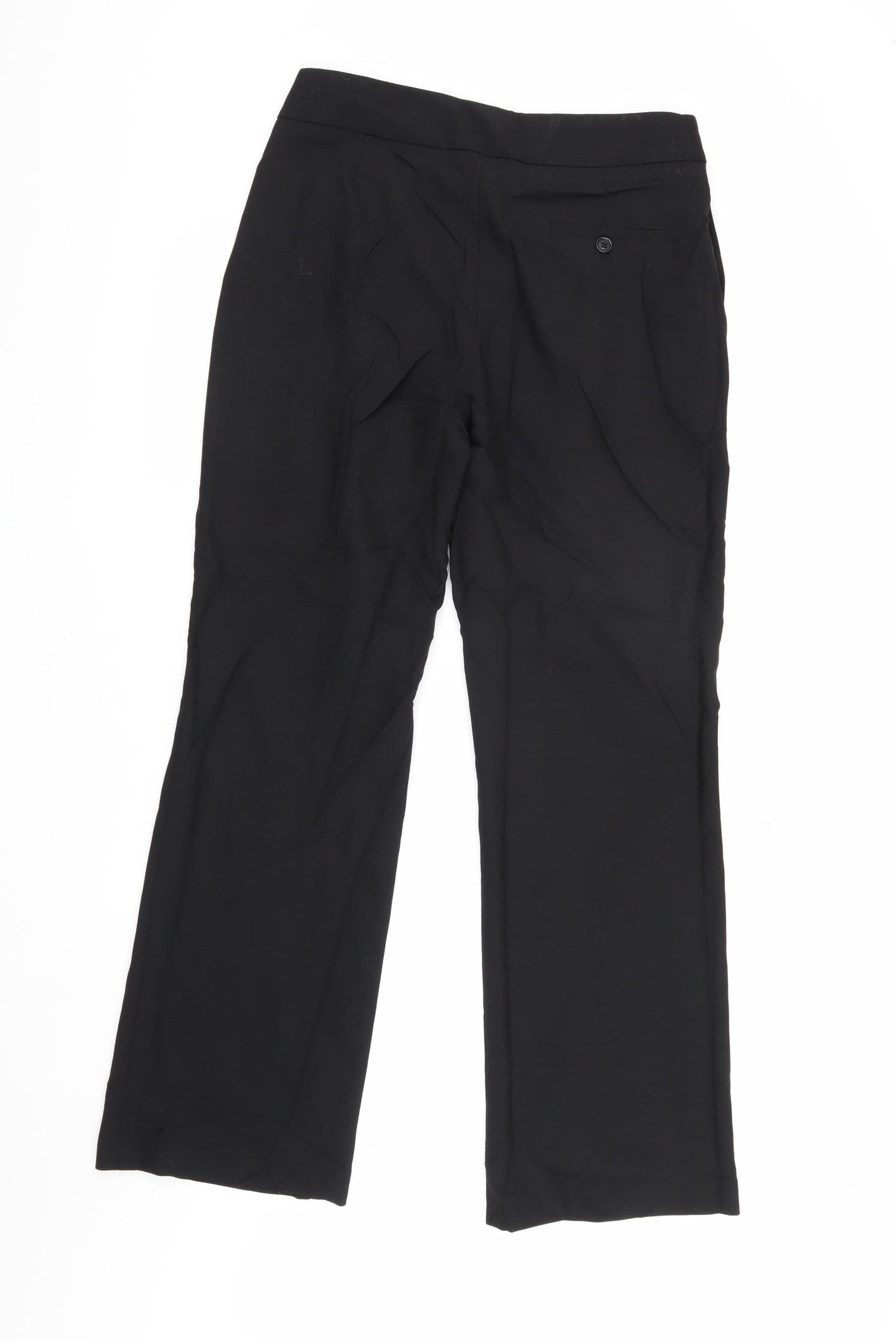 Womens UK Size 12 Marks and Spencer Regular Fit Business Casual Black Trousers