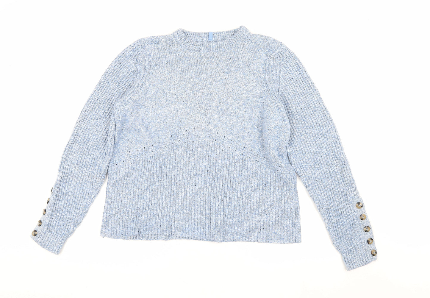 Womens UK Size L Marks and Spencer Blue Pullover Jumper