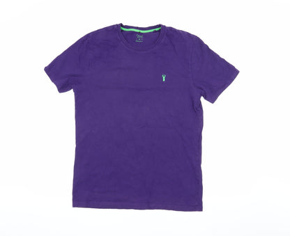 Next Men's Purple Regular Fit Cotton T-Shirt M