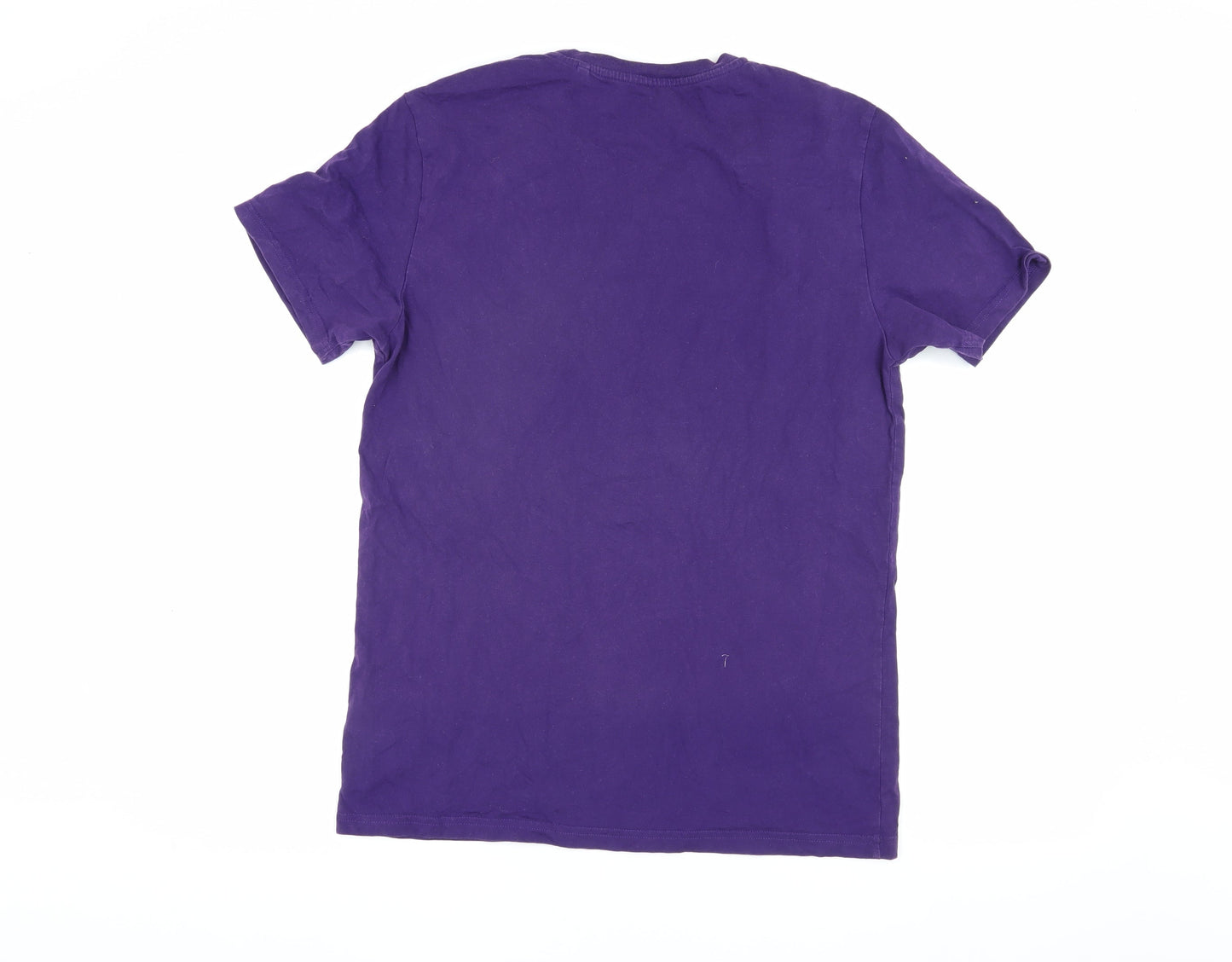 Next Men's Purple Regular Fit Cotton T-Shirt M