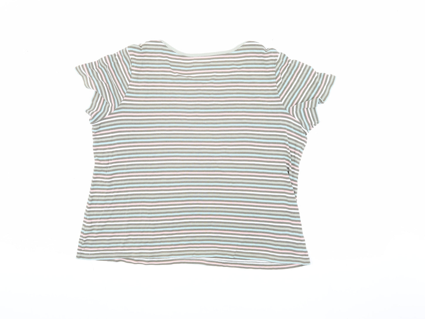 Womens UK Size L BM Multicoloured Basic T-Shirt