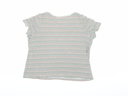 Womens UK Size L BM Multicoloured Basic T-Shirt