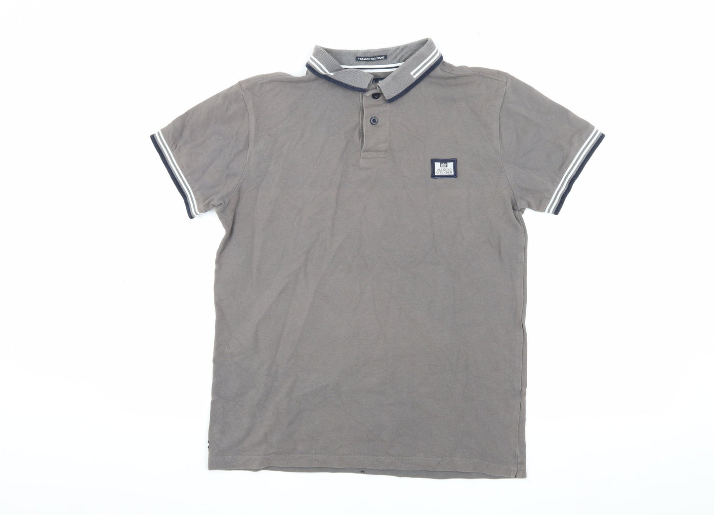 Weekend Offender Men's Brown Polo, Size S, Short Sleeve