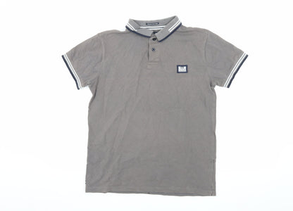 Weekend Offender Men's Brown Polo, Size S, Short Sleeve