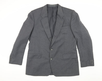 Sovrano Men's Grey Blazer, 44 Long, Formal, Excellent